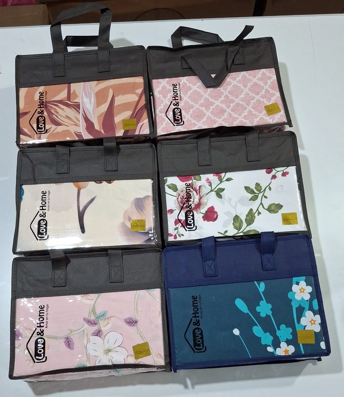 Juego De Sabanas Love & Home Valija 2 1/2 Plazas V/Diseños