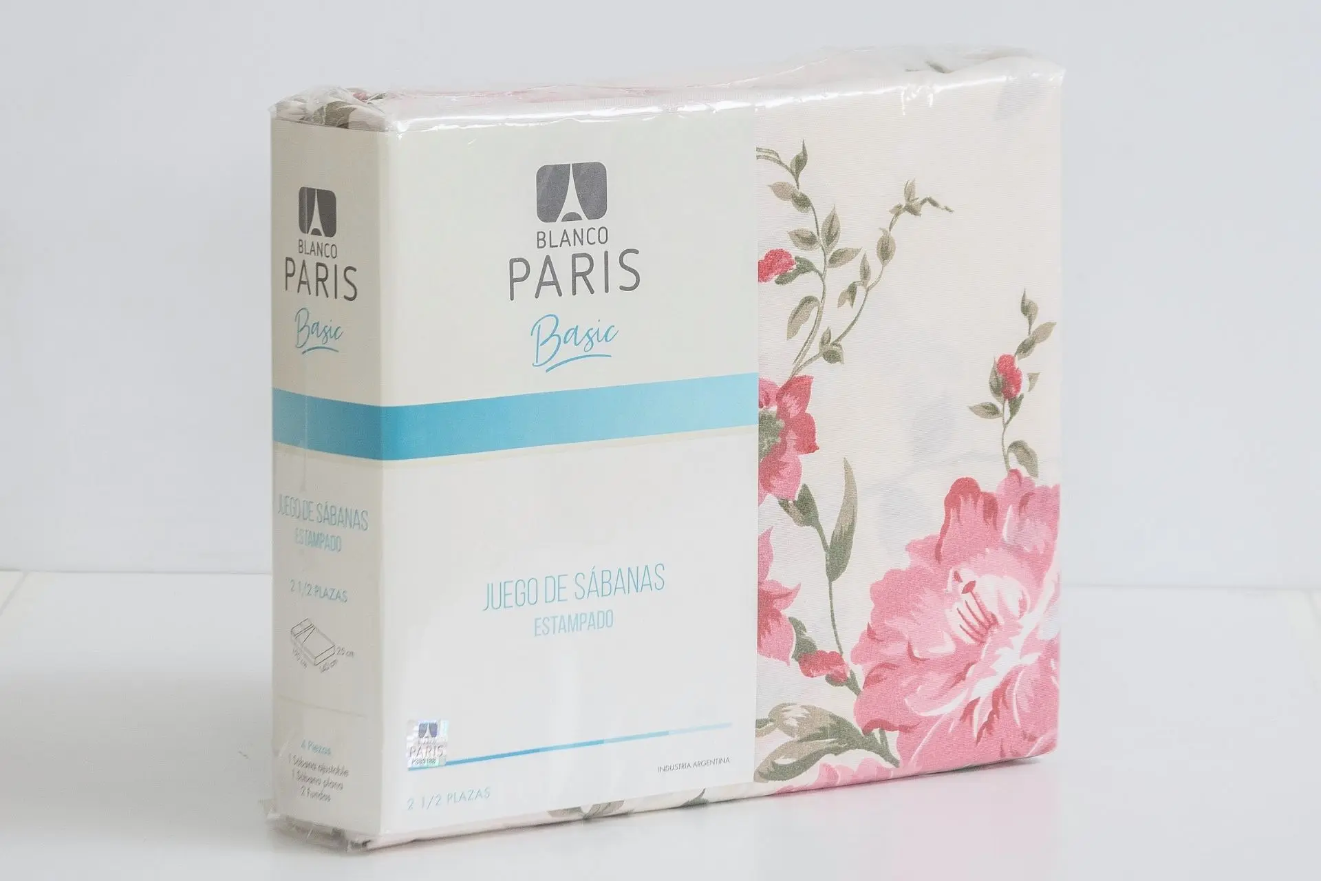 Juego De Sabanas Economicas Blanco Paris 1 1/2 Plazas V/Diseños